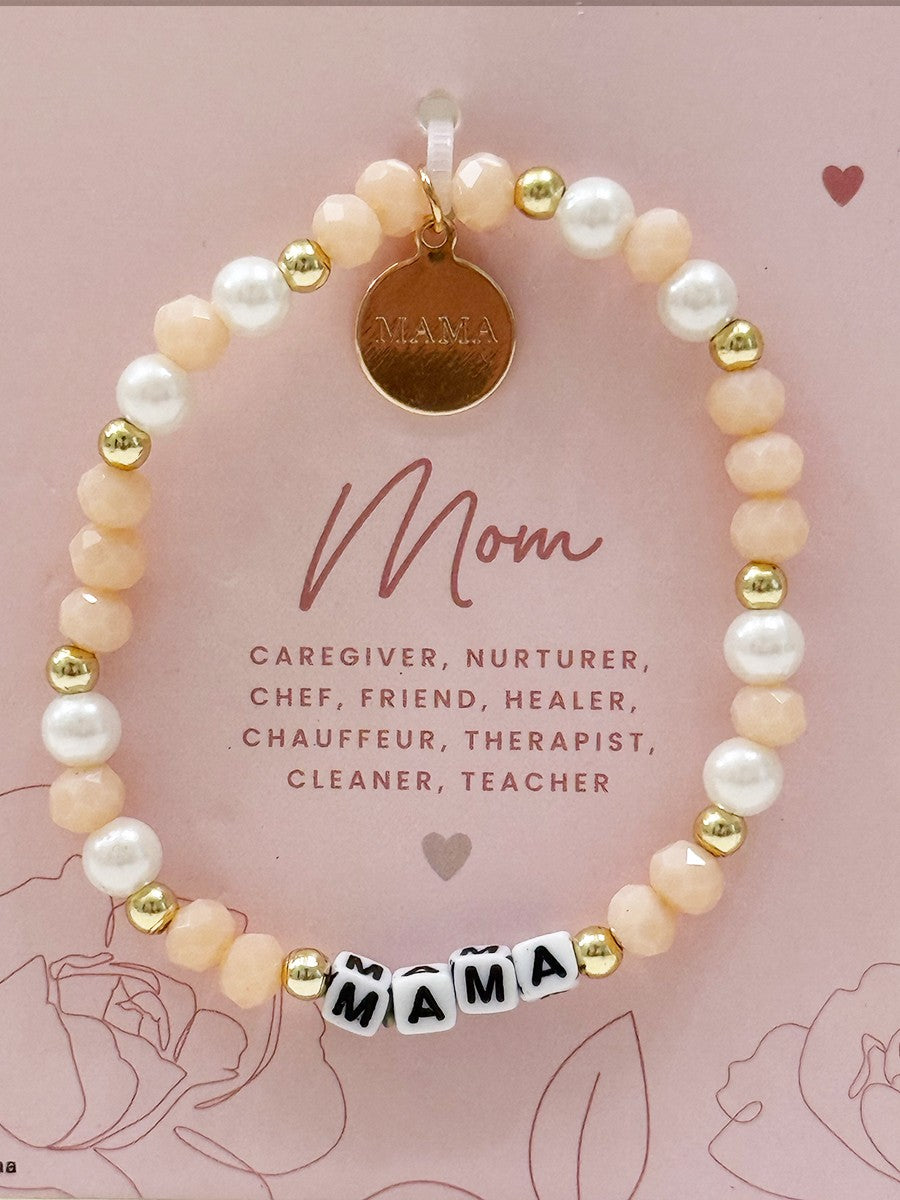 Mix Beads Mama Inspirational Bracelet