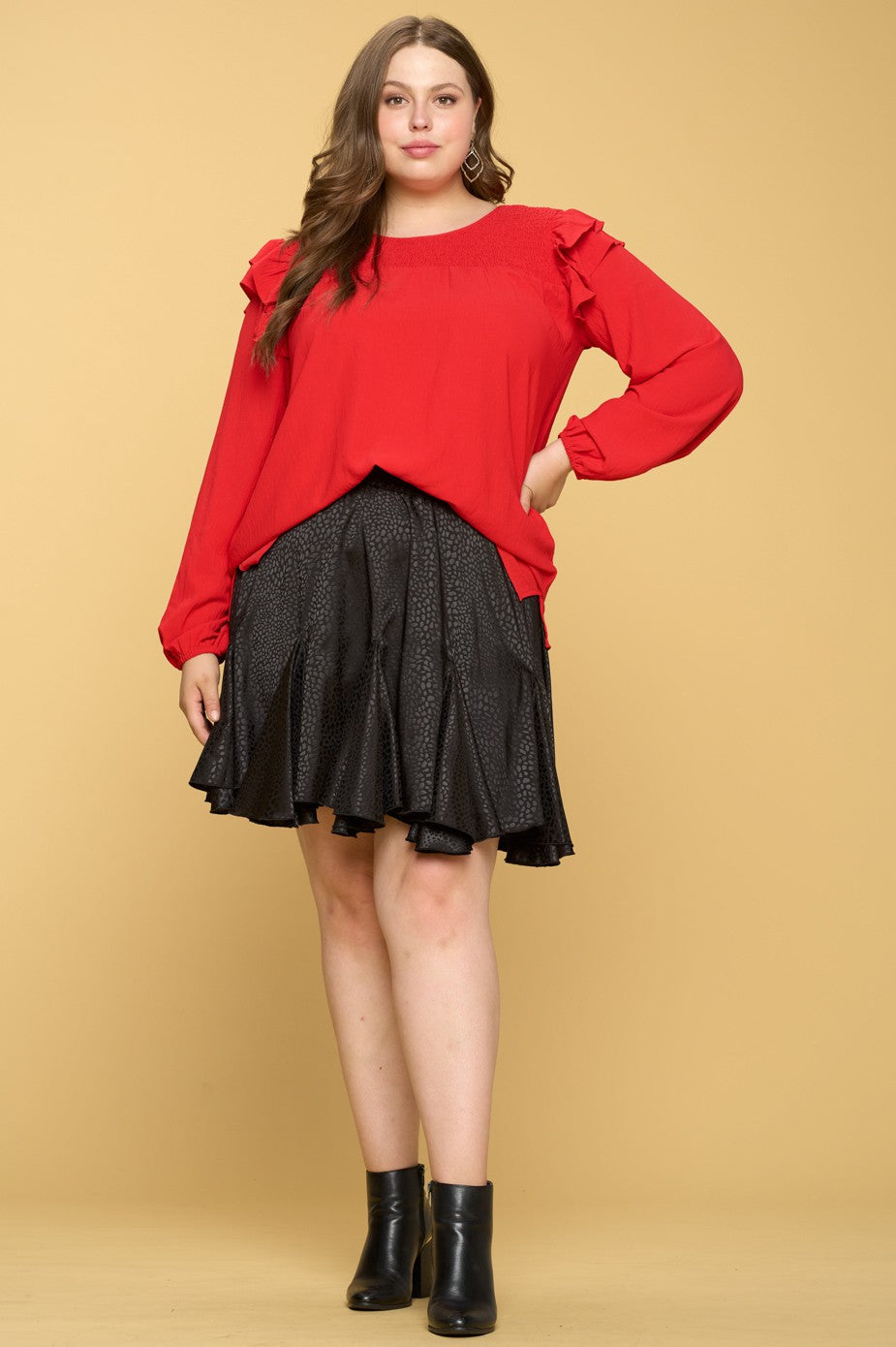 Ditzy Leopard Print Satin Mini Skirt
