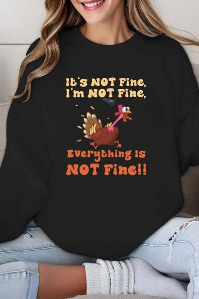 Women Turkey Pattern Hoodies Hooded