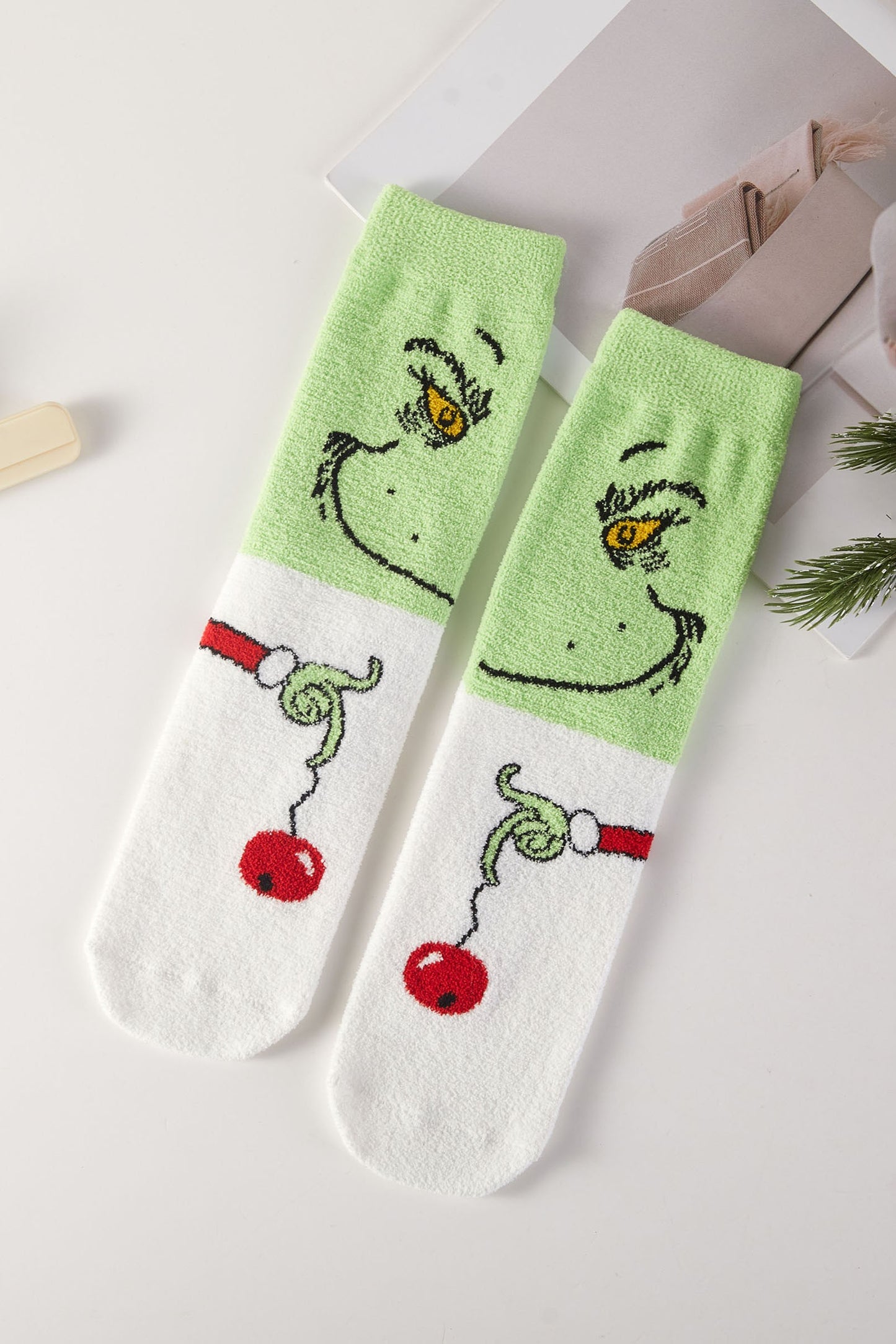 3pairs - Christmas Grinch Santa Socks Gift Set