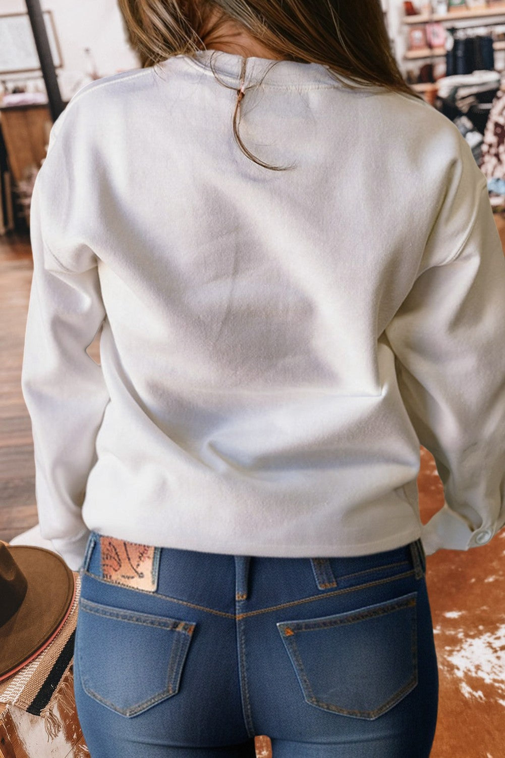 Football/sports Letter Graphic Sweatshirt