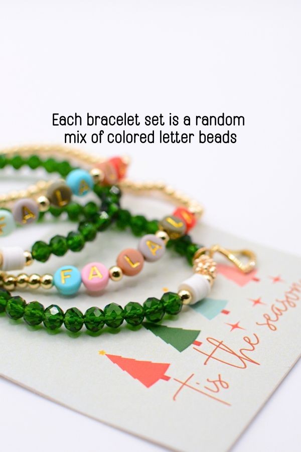 Fa La La Holiday Bracelet Set Christmas Holiday