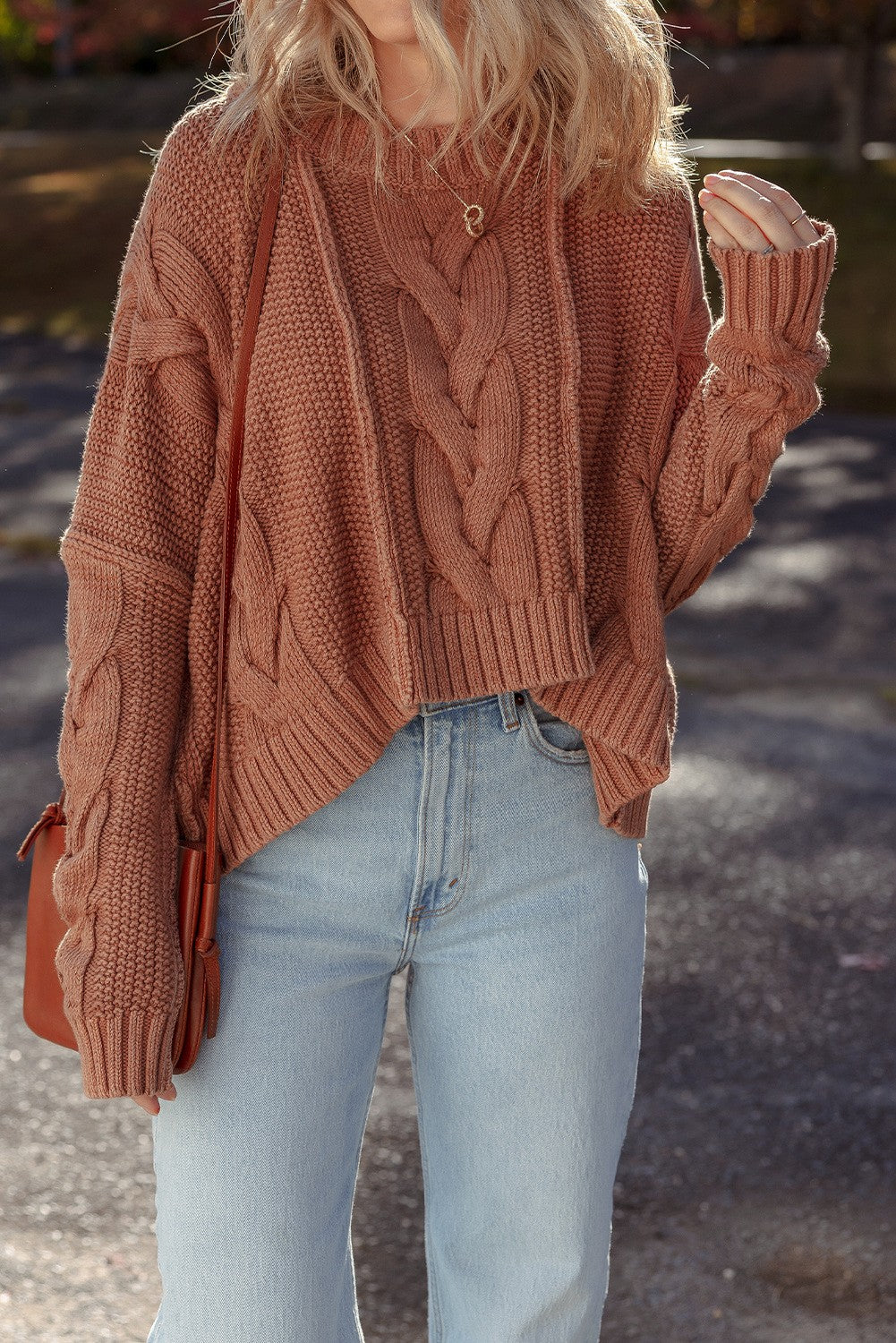 Burl Chunky Fit Slouchy Textured Knit Sweater