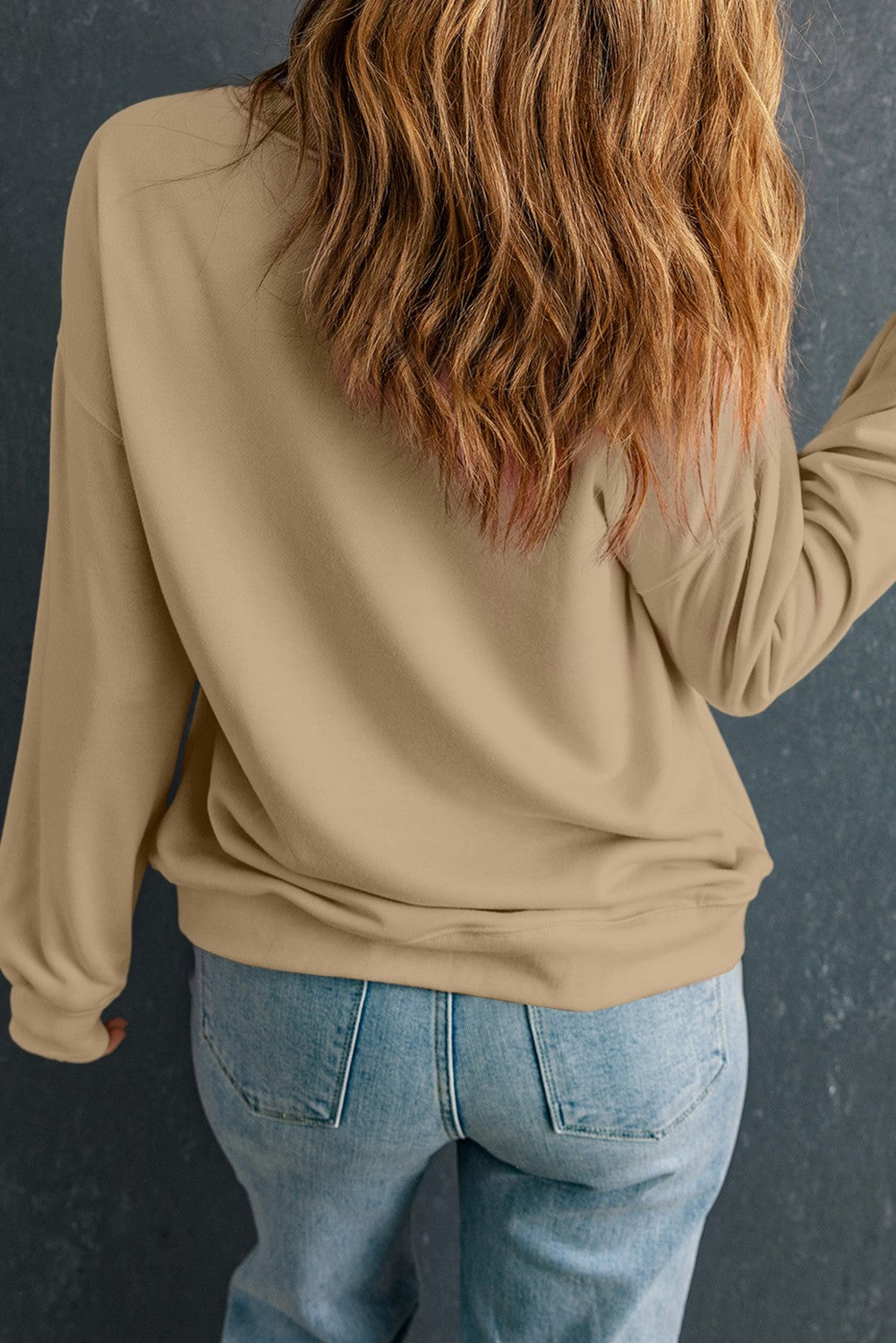 Thanksgiving Turkey Graphic Baggy Sweatshirt