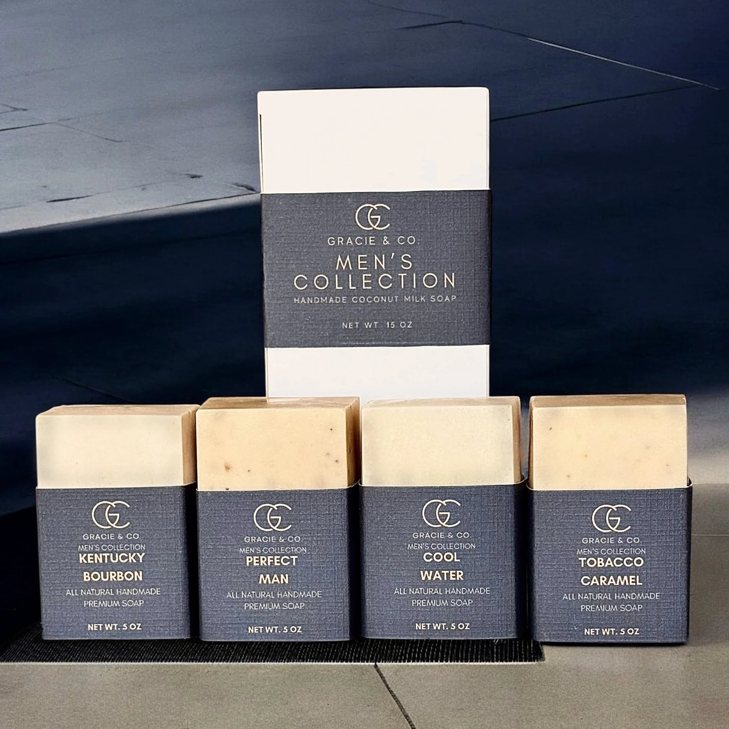 Men's Collection Tobacco Caramel Premium Coconut Milk Soap Set Of 3