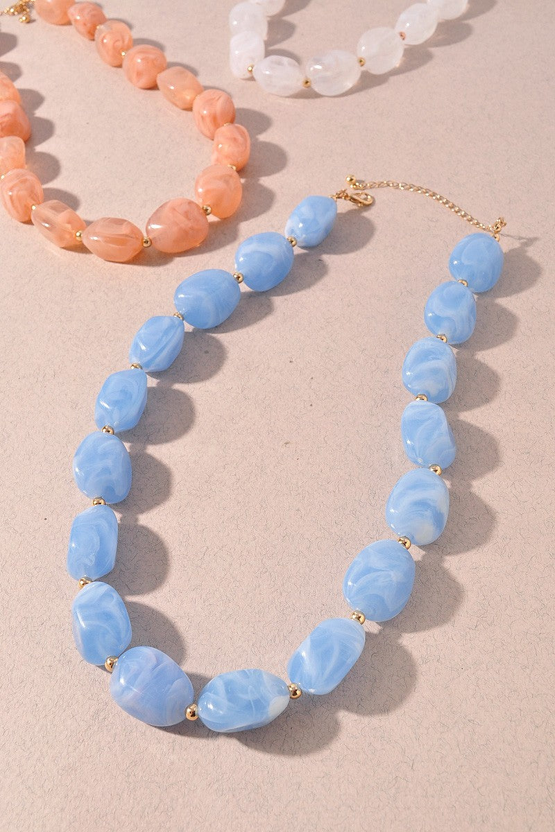 Acetate Beaded Necklace