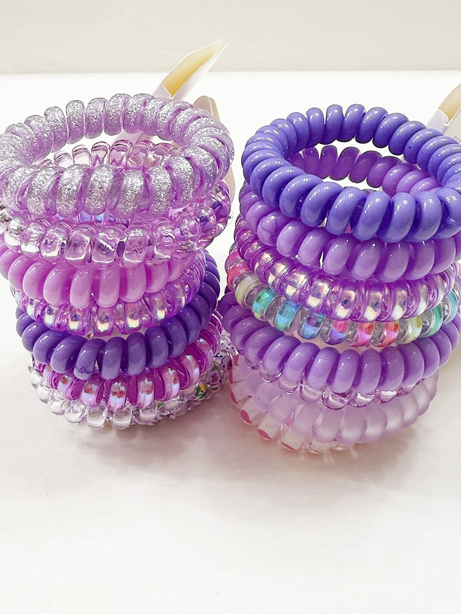 Lavender Shades Spiral Hair Ties