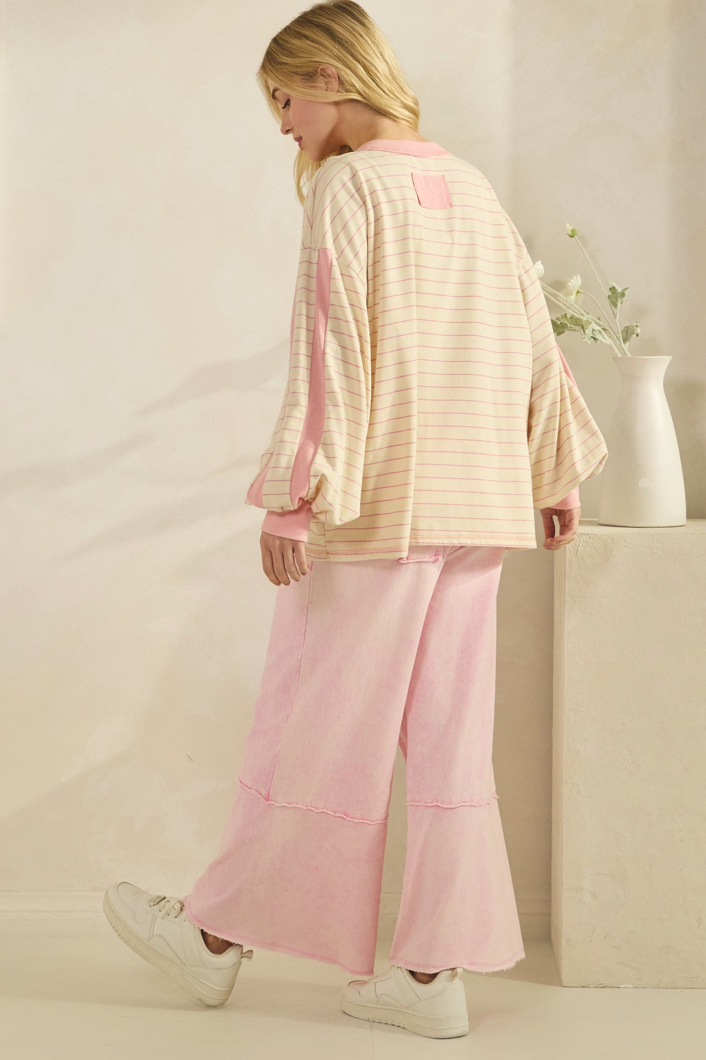 Stripe Oversized Pullover