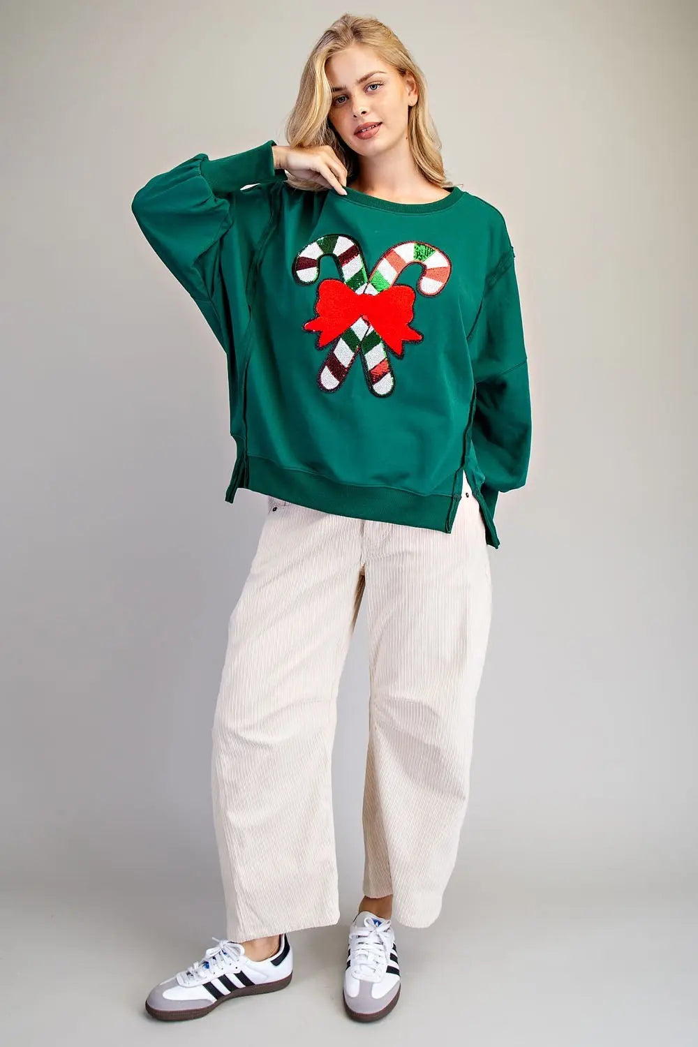The Candy Cane Kisses Pullover