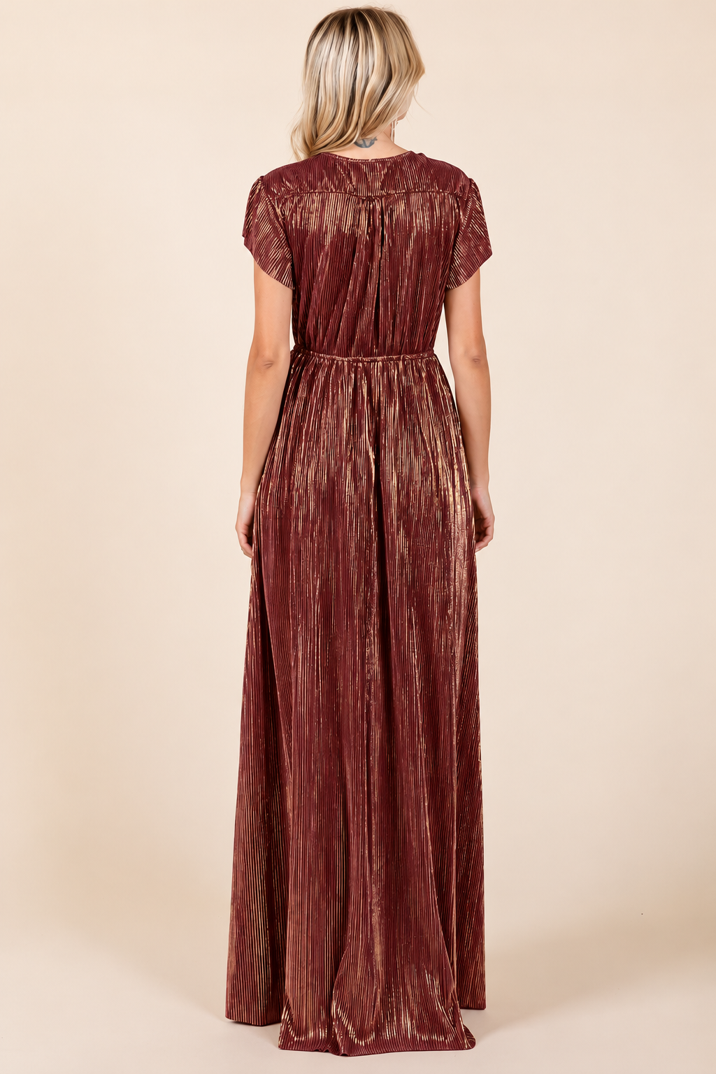 The Bordeaux at Midnight Maxi Dress