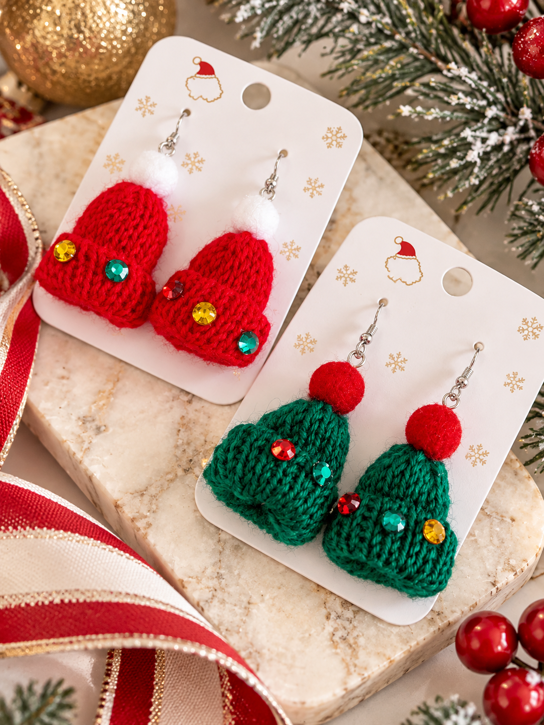 The Cozy Christmas Wishes Earrings