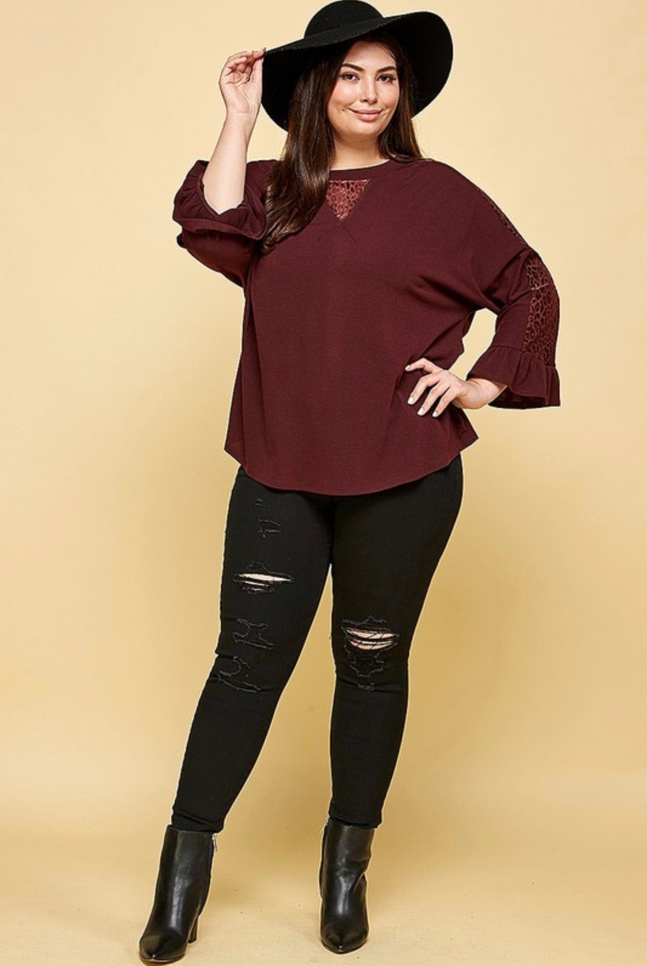 Dive into fall blouse