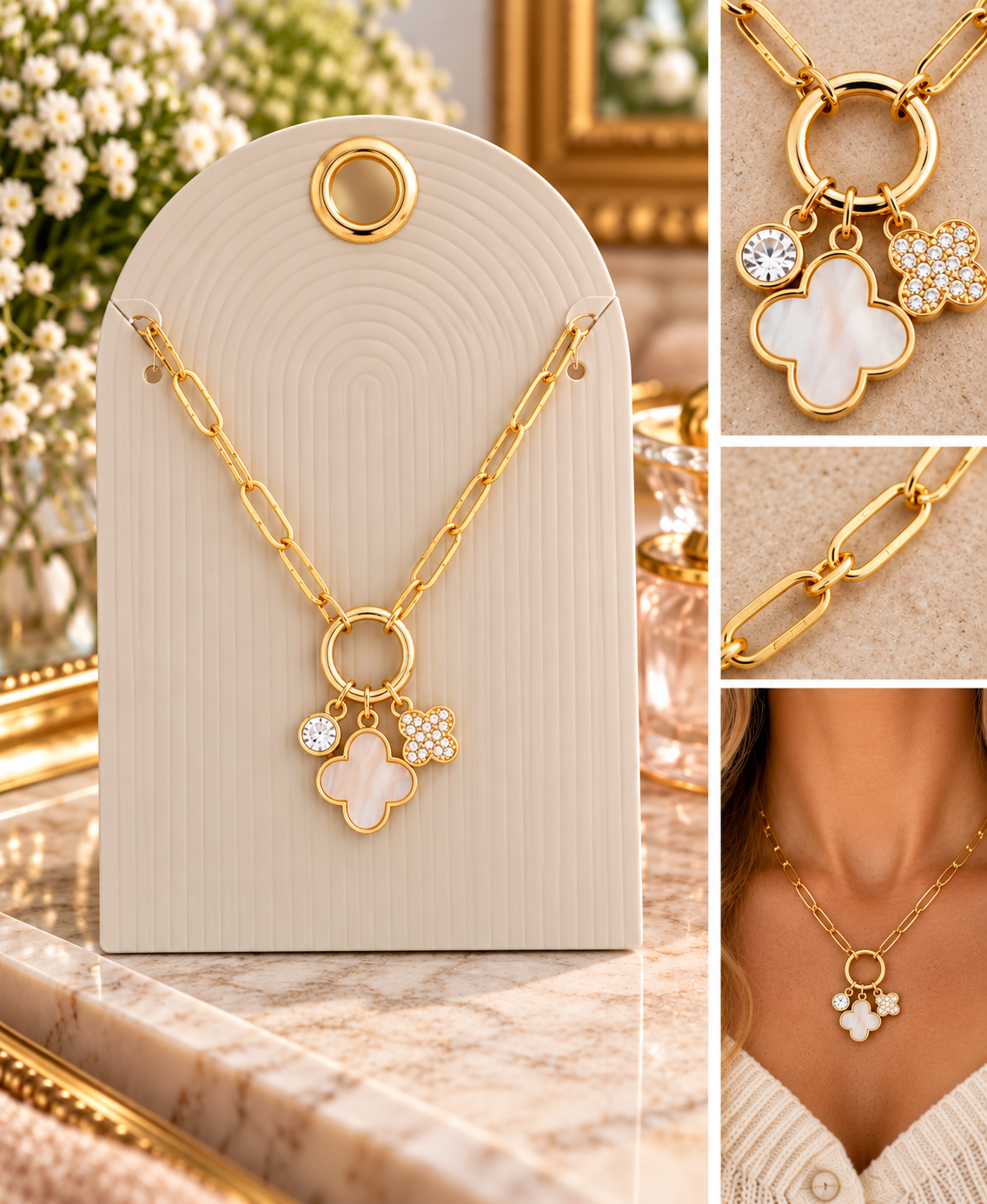 18k gold tarnish proof - The Marigold Necklace