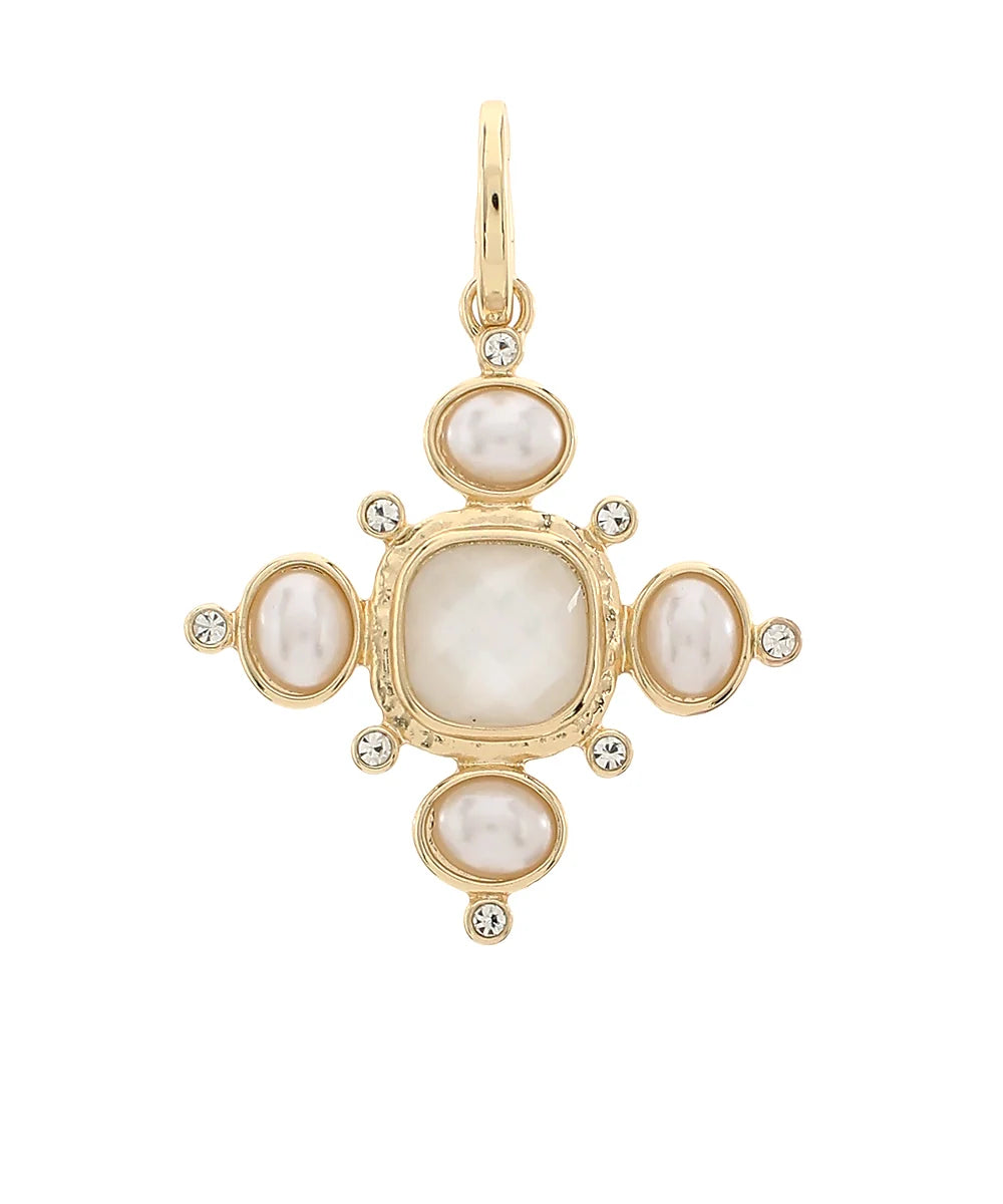 The Maison Opaline Cross Charm