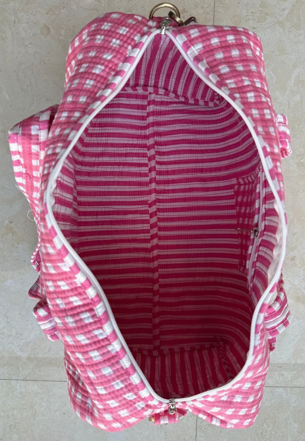 Coastal Catch Lobster Print Duffel Bag