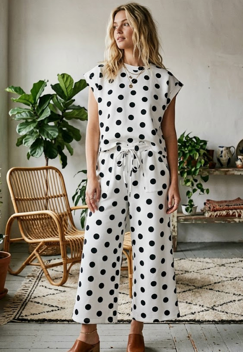 Scuba Polka Dot Lounge Set