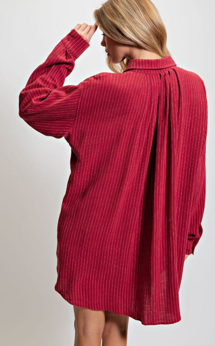Crimson Lane Shirt Dress