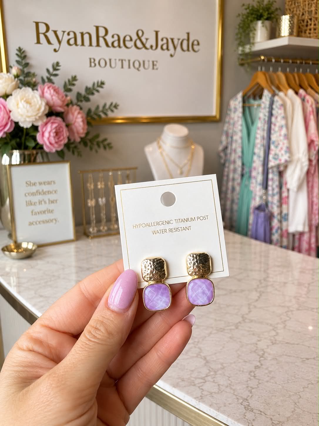 Lilac Elegance Earrings