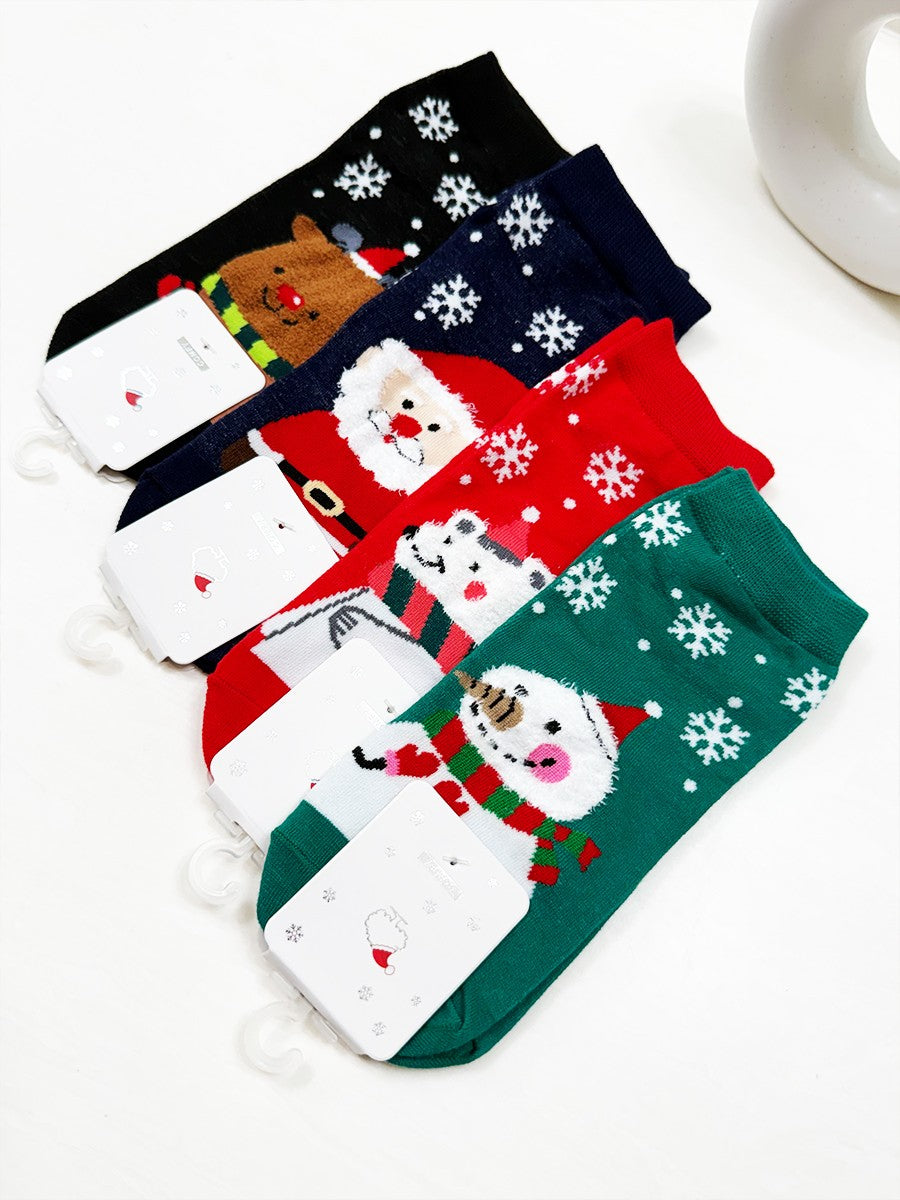 Santa And His Crew Christmas Ankle Socks