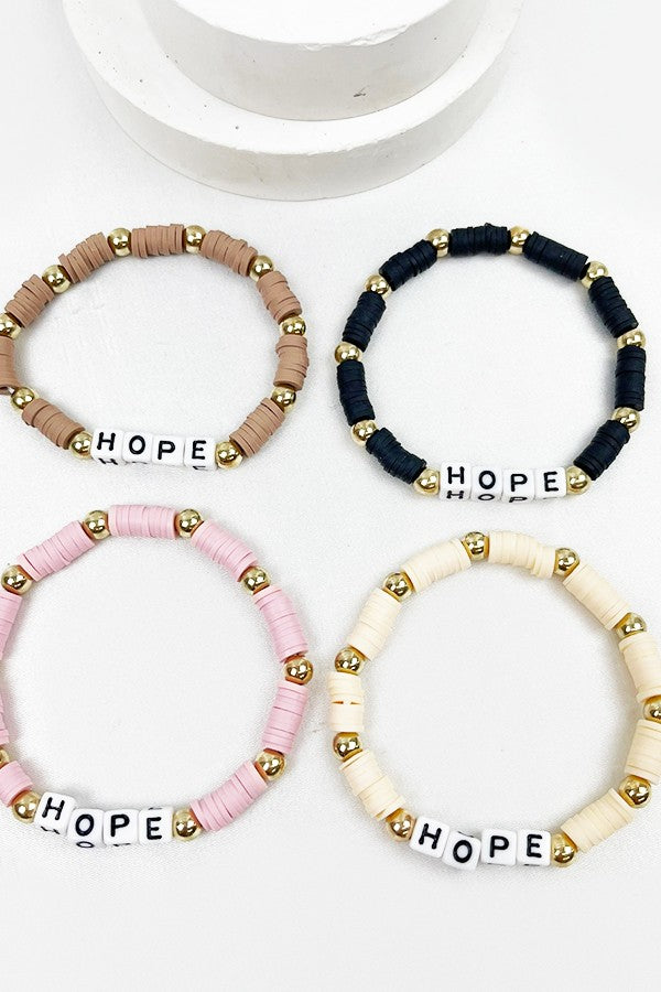 Hope Inspirational Beaded Bracelet
