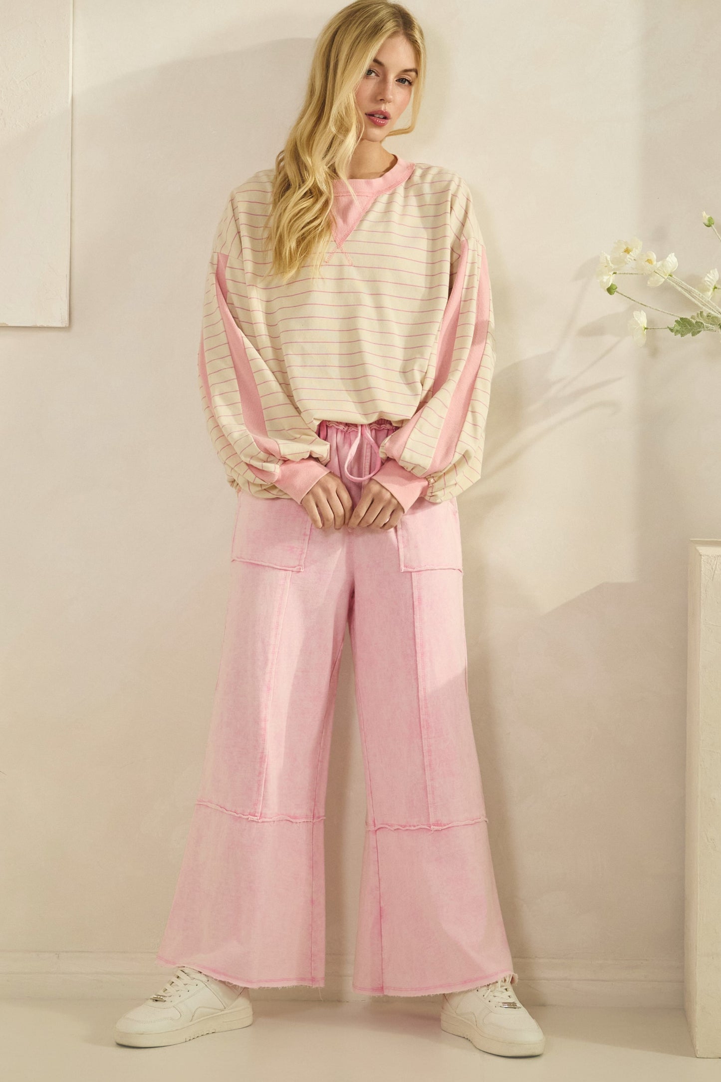 Stripe Oversized Pullover