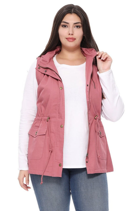 Sherpa Vest in Pink