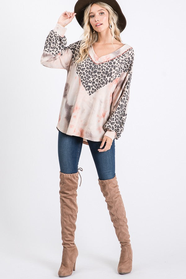 animal print blouse
