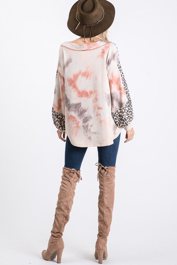 animal print blouse