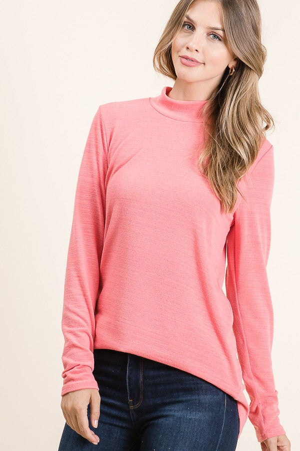 Mock Neck Knit Top