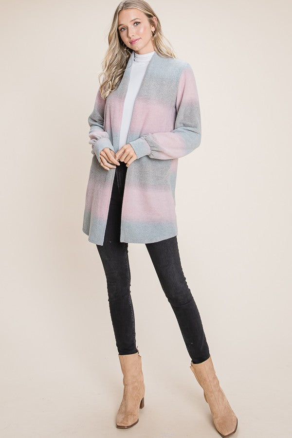 Brushed Knit Cardigan