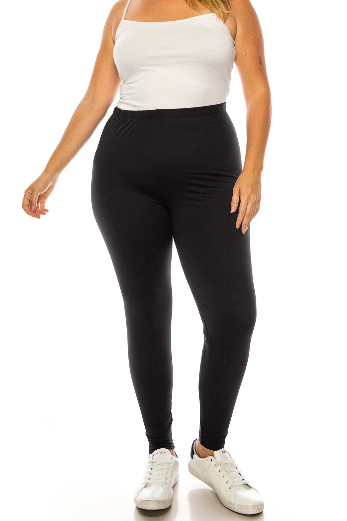 Curvy Brushed Microfiber Full Length Leggings