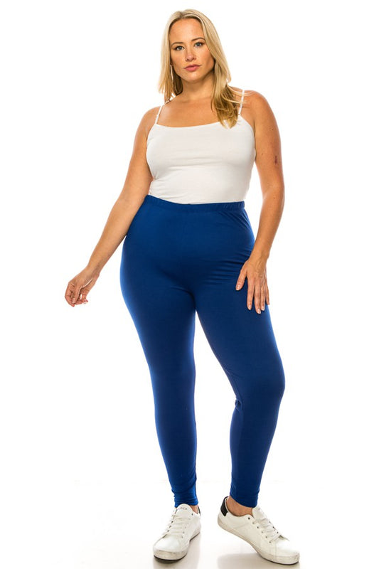 Curvy Brushed Microfiber Full Length Leggings