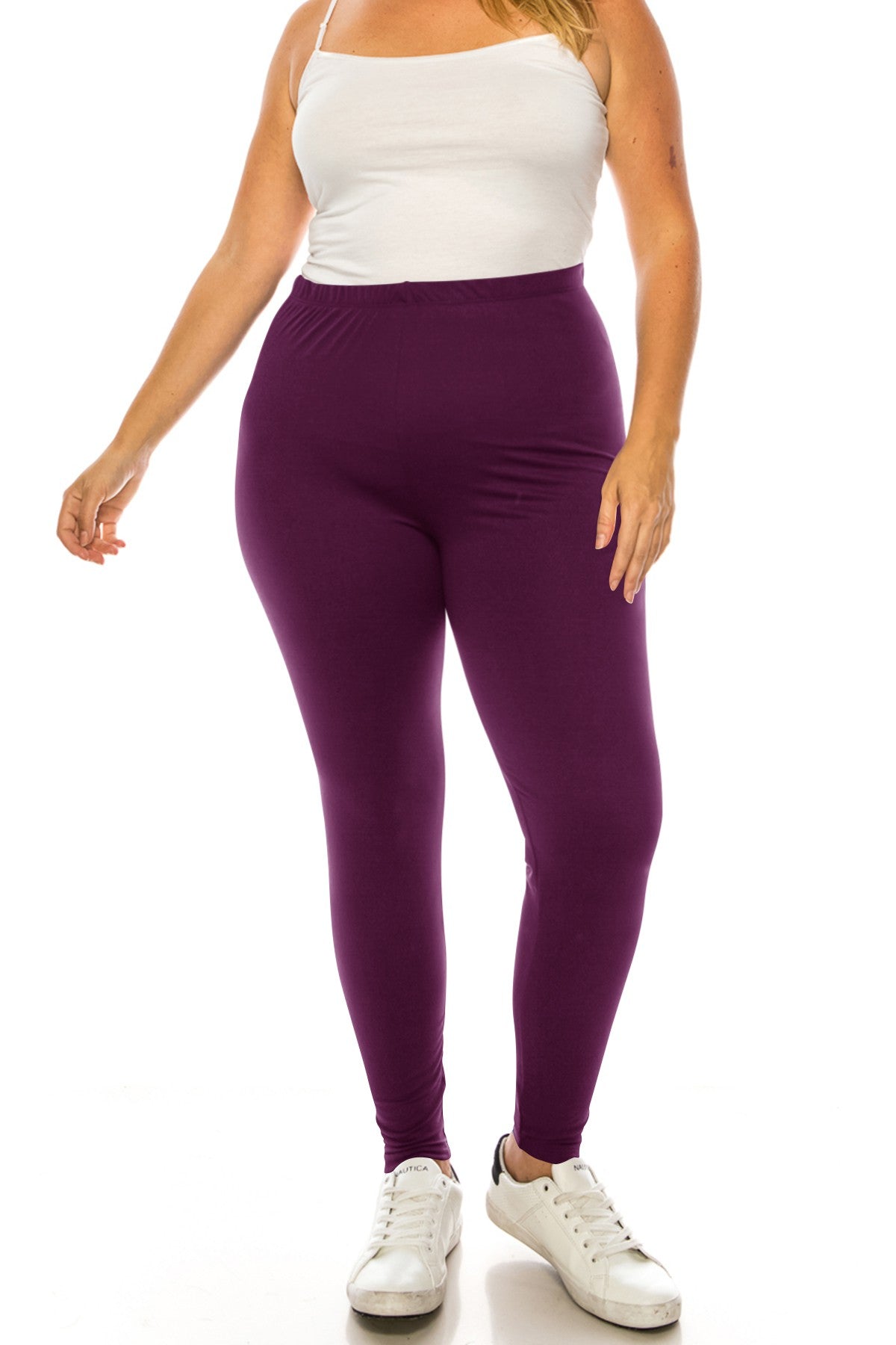 Curvy Brushed Microfiber Full Length Leggings