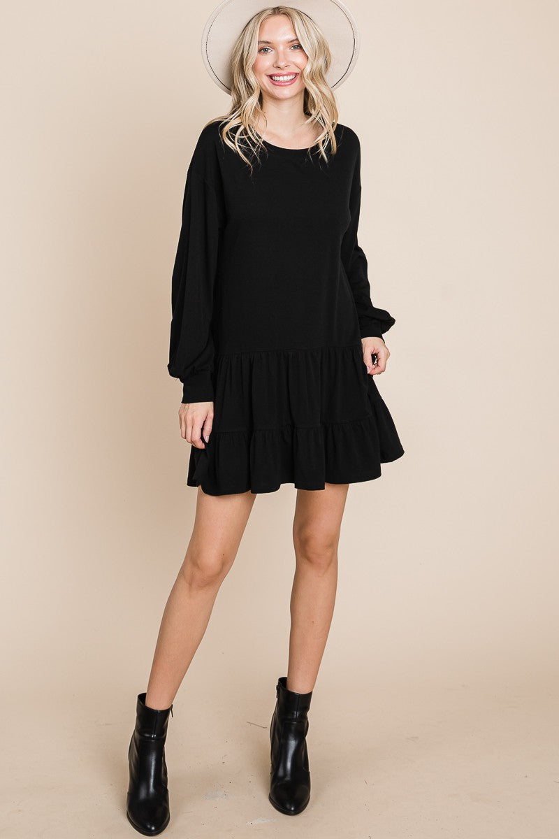 Babydoll Tiered Ruffle Dress