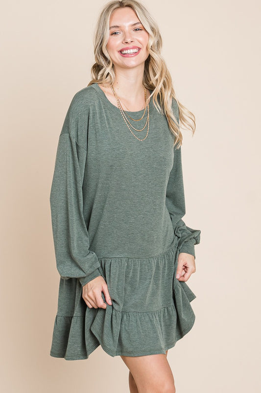 Babydoll Tiered Ruffle Dress