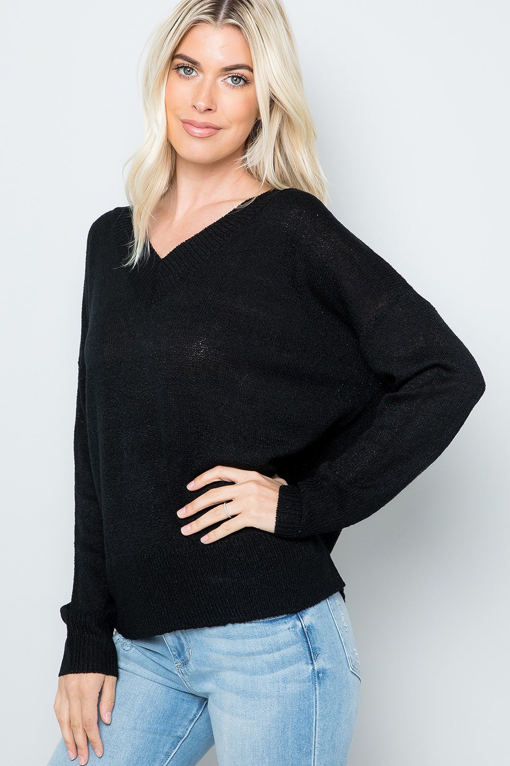 Black soft sweater