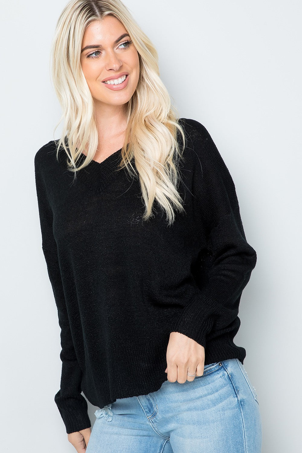 Black soft sweater