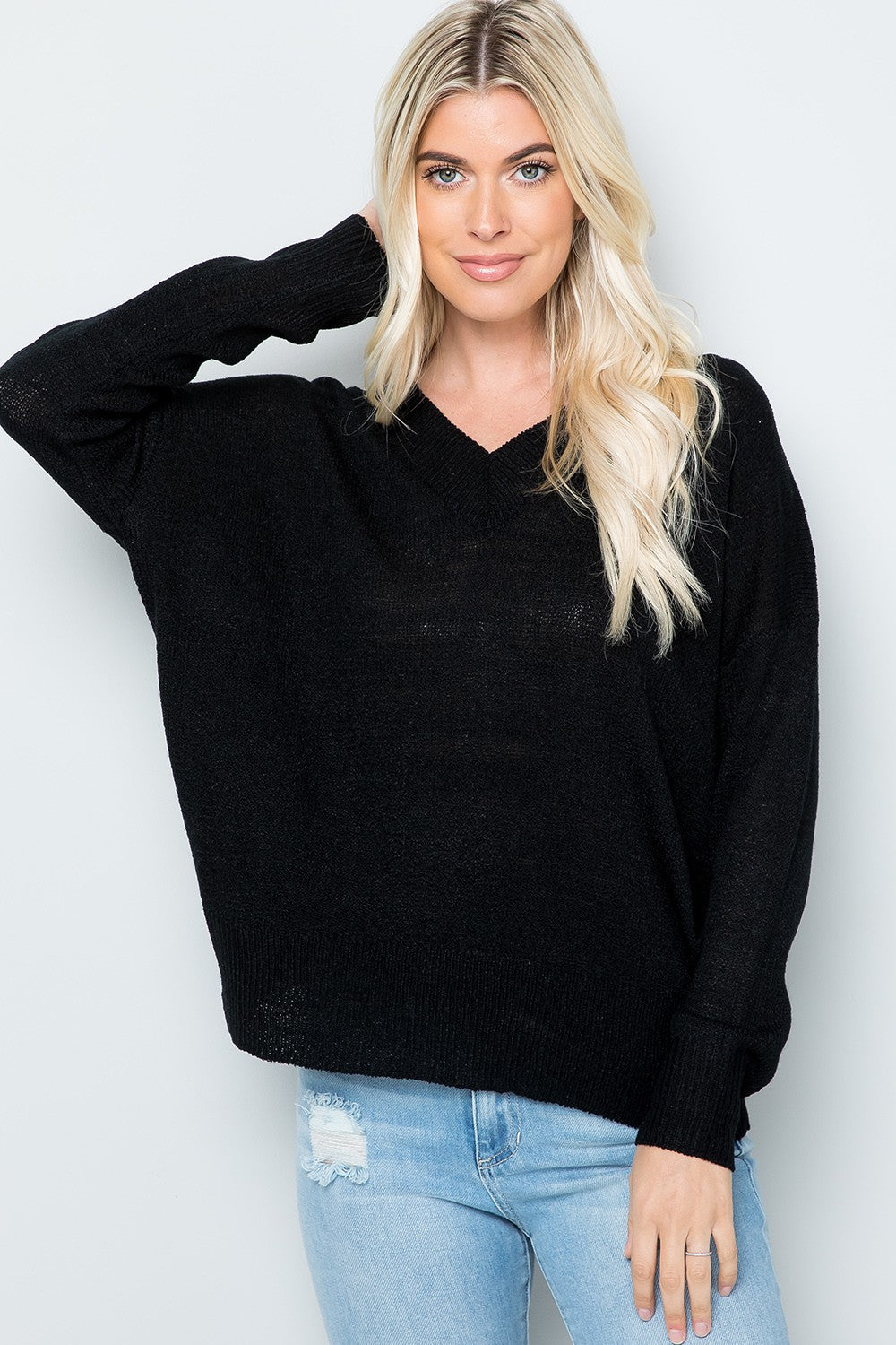 Black soft sweater
