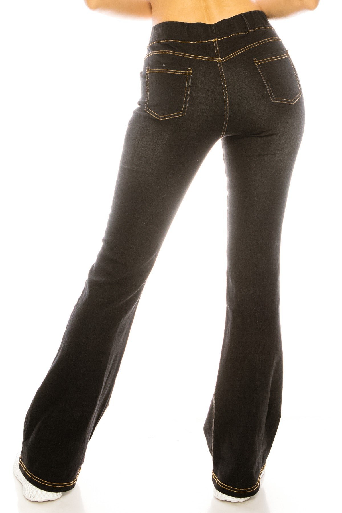 All size inclusive - Pull On Denim Flare Jeans