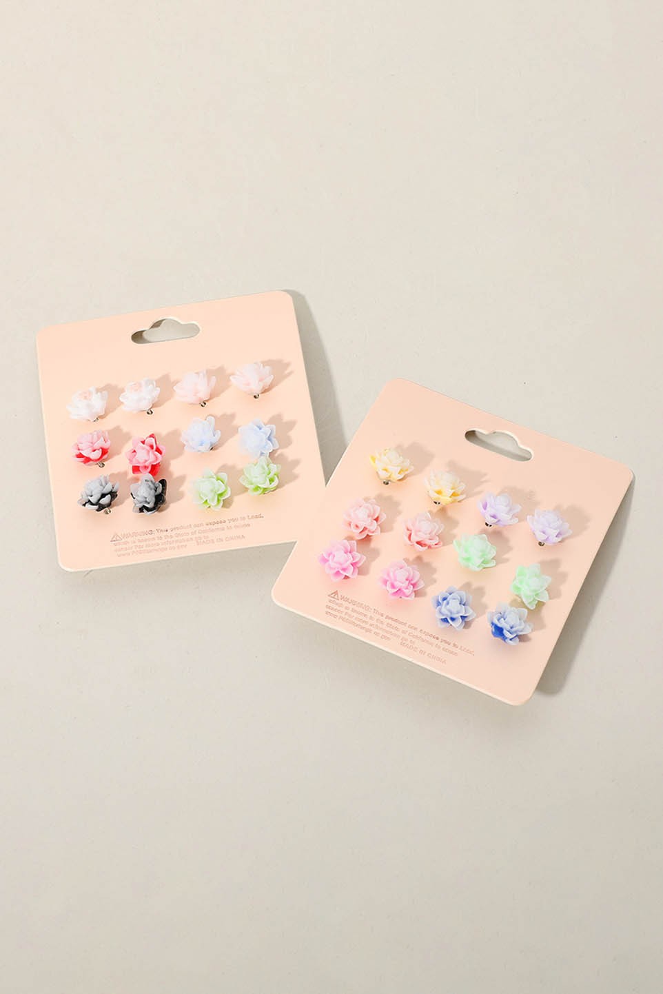 Flower Stud Earring Set