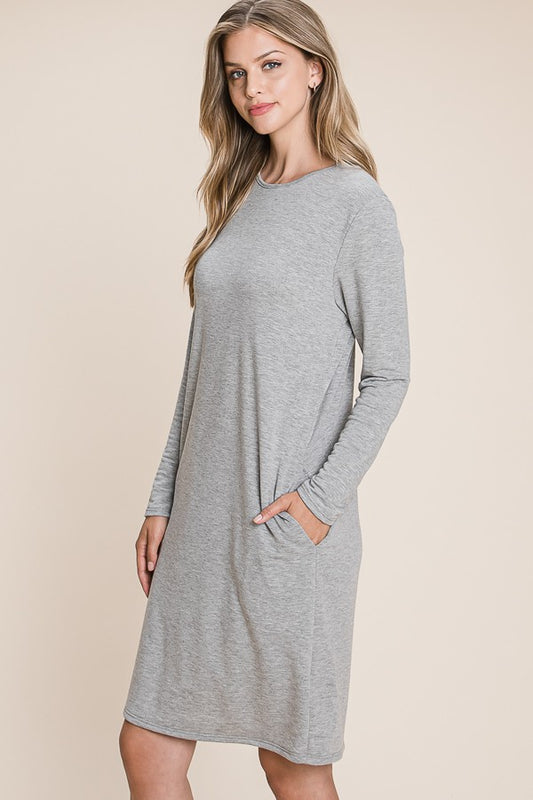 Long Sleeve Baby Terry Dress