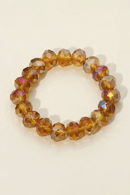 Faceted Beaded Stretch Bracelet