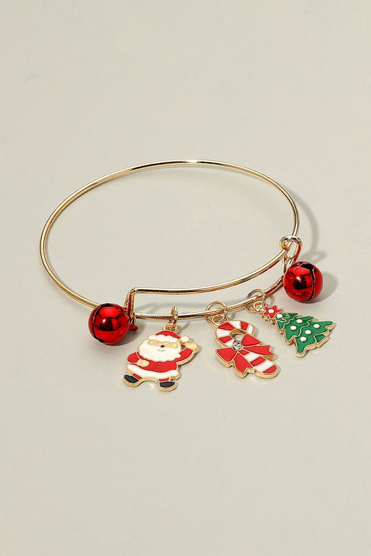 Christmas Tree Santa Candy Cane Bracelets