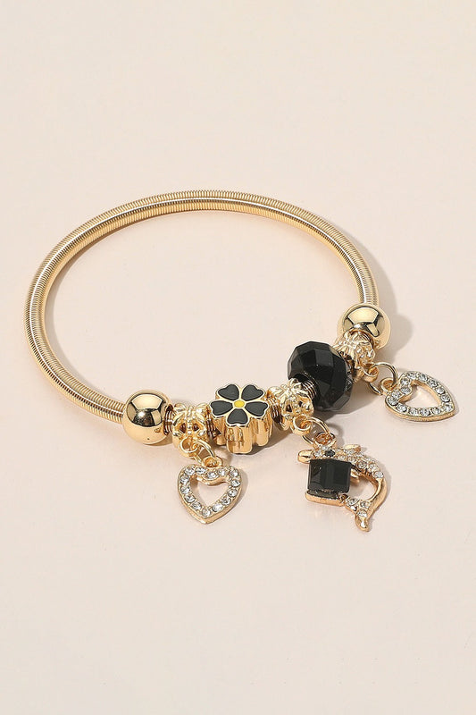 Flower Heart Dolphin Stretch Bracelets