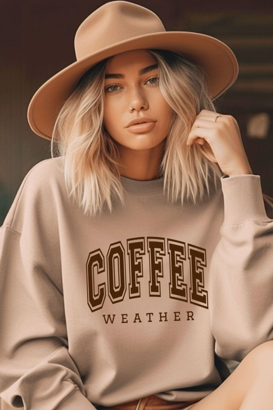 Coffee weather Fleece Sweatshirt