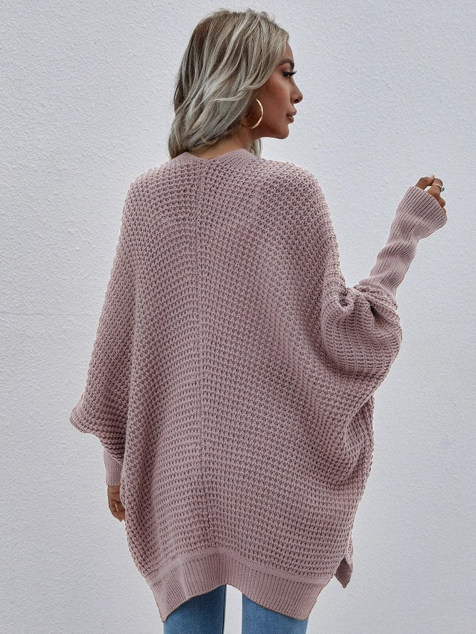 Women's Open Front Long Sleeve Cardigan Outerwear