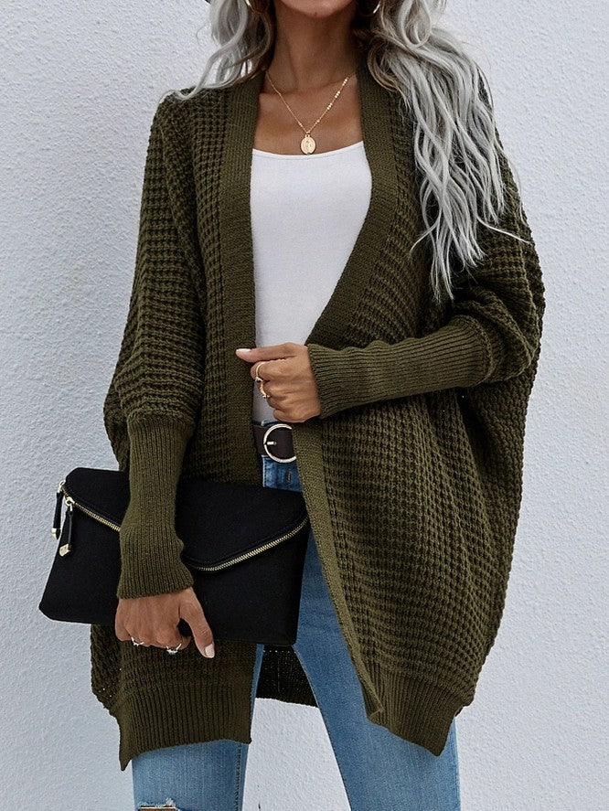 Women's Open Front Long Sleeve Cardigan Outerwear