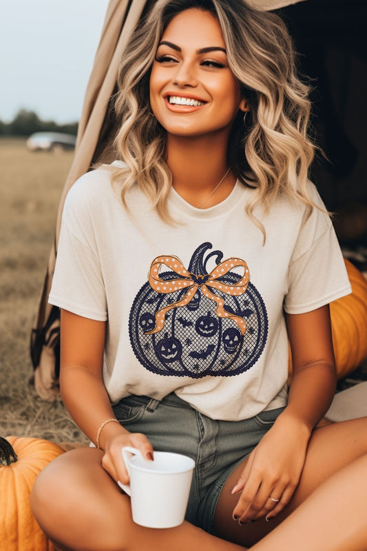 Pumpkin Coquette, Round Neck