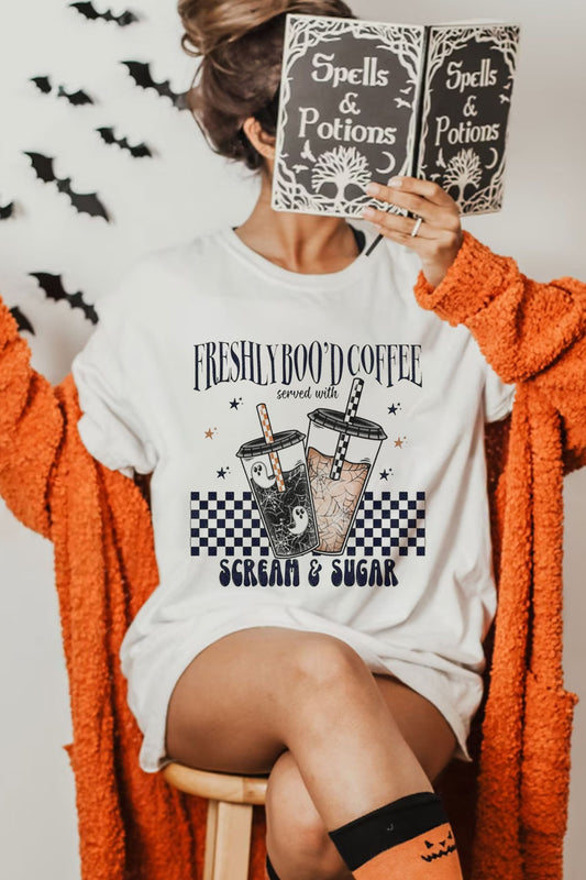 Freshly Boo'd Coffee, Round Neck