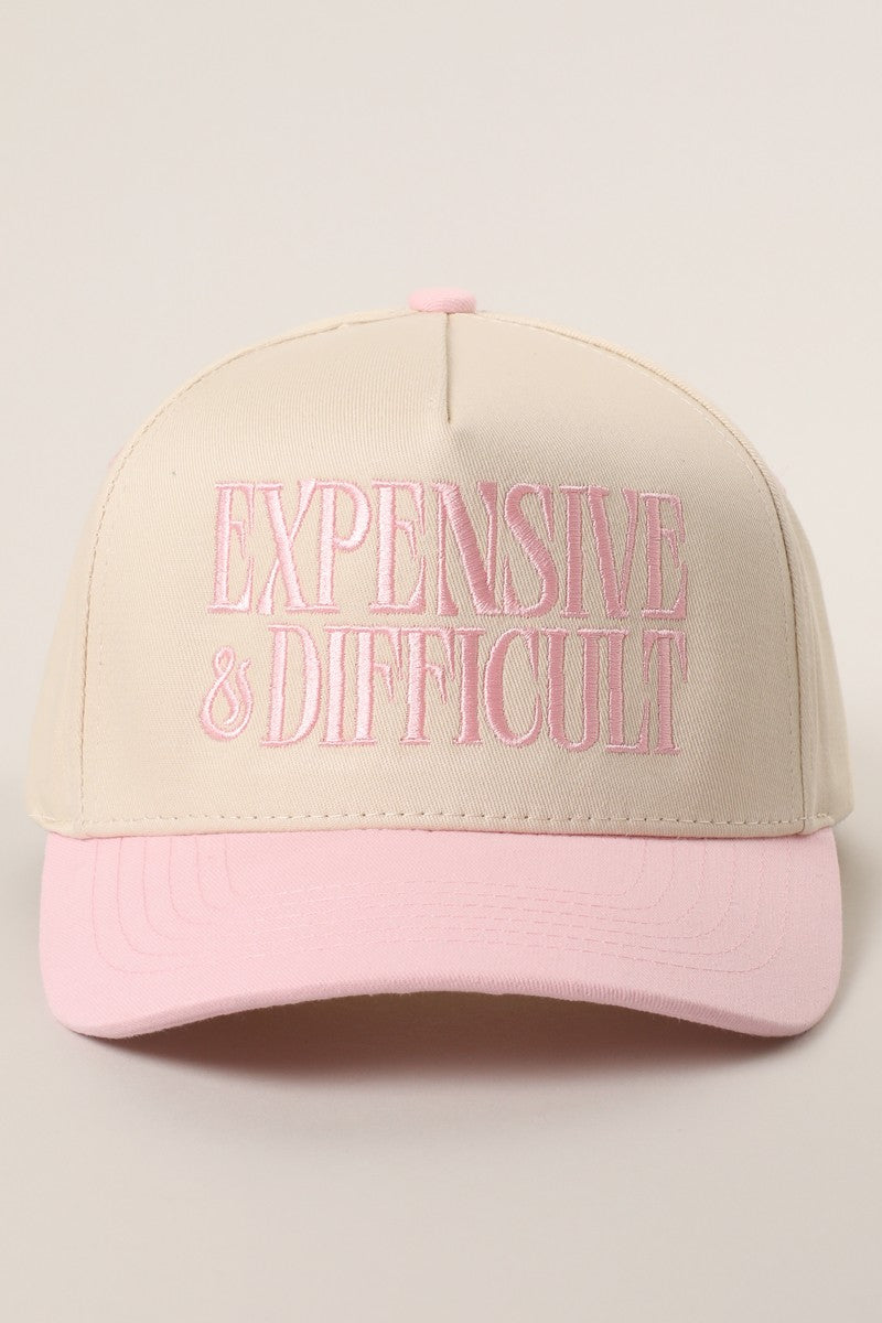 Expensive And Difficult Embroidered Trucker Hat